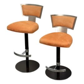 Elite Manufacturing Pharaoh Collection Adjustable Bar Stools, Pair