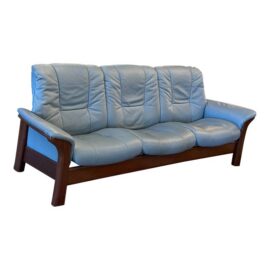 Ekornes Stressless Windsor High Back Sofa. Original Price: $6,000