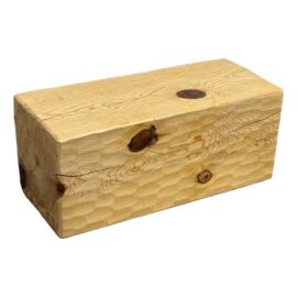 Organic Modern Solid Wood Beam Side Table/Bench