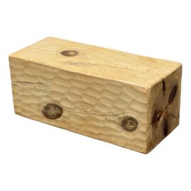 Organic Modern Solid Wood Beam Side Table/Bench