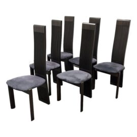 Pietro Costantini for Ello Furniture Italian Dining Chairs, Vintage Set of Six