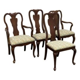 Davis Cabinet Company Colonial Dining Chairs, Vintage Set of Four