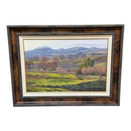Thomas Creed "Sonoma Valley" Original Painting, Framed. Original Price: $4,850