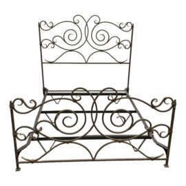 Claudio Rayes Full Size Wrought Iron Bed Frame