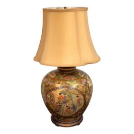 Kalart Satsuma Style Porcelain Table Lamp