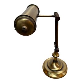 Art Deco Brass Bankers Desk Lamp
