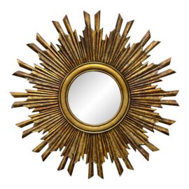 Creative Co-Op Wood Sunburst Mirror. Original Price: $300