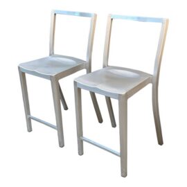 Philippe Starck for Emeco Icon Counter Stools, Pair. Original Price: $2,300