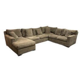 Crate & Barrel Axis Sofa + Chaise Sectional. Original Price: $8,000