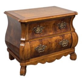 Henredon Louis XV Style Bombe Nightstand, Vintage