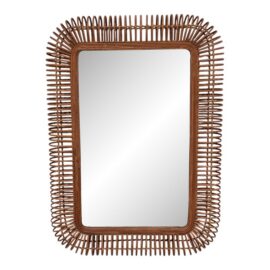 Uma Enterprises Handmade Woven Wall Mirror. Original Price: $650