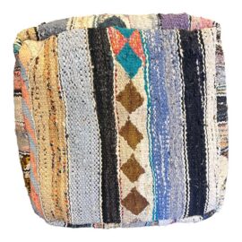Moroccan Style Striped Handwoven Floor Pillow