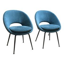 West Elm Orb Dining Chairs, Pair. Original Price: $1,800