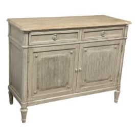 Swedish Gray Gustavian Inspired Sideboard