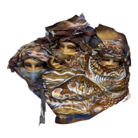 Dominique Caron Handmade Leather Art Mask