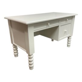 The Beautiful Bed Company Ivy Spindle Desk, Snow. Original Price: $7,650