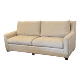 Contemporary Bespoke Sofa With Herringbone Pattern, Oat. Original Price: $4,100