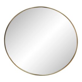 Minimalist Thin Gold Rim Round Mirror