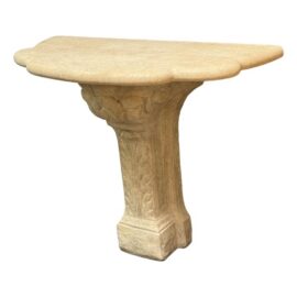 Dennis and Leen Pietra Stone Console Table. Original Price: $9,700