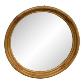Serena & Lily Montara Rattan Wall Mirror. Original Price: $600