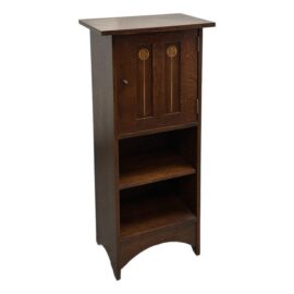 Stickley Furniture Harvey Ellis Inlaid Music Cabinet, Model 89-476