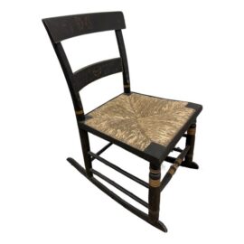 Ebonized Hitchcock Rocking Chair