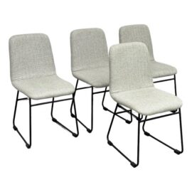 Pottery Barn Zoe Dining Chairs, Set of Four. Estimated Price: $1,600