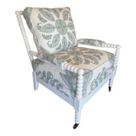 Margaret Ash Home & Highland House Bespoke Spindle Chair, Model 8055. Original Price: $2,800