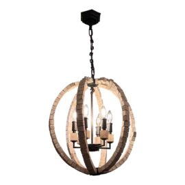 Anthem Wooden Orb Chandelier