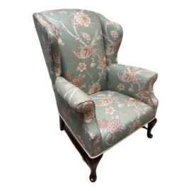 Schumacher Upholstered Wingback Chair