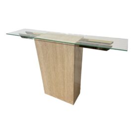 Artedi Travertine Console Table