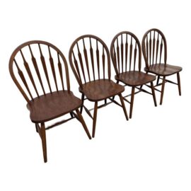 HW Hull & Sons Windsor Chairs, Set of Four