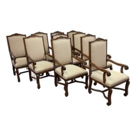 Guy Chaddock Dining Armchairs, Set of Ten