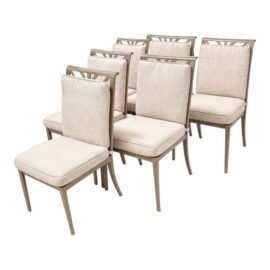 McKinnon and Harris Buie Outdoor Dining Side Chairs, Set of Six. Original Price: $50,400