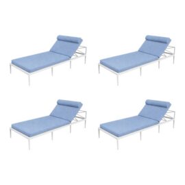 Janus Et Cie Outdoor Chaise Lounges, Set of 4. Original Price: $26,296