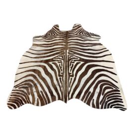 5ft 1in × 5ft 8in Zebra Printed Hair on Hide Area Rug