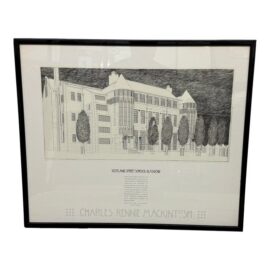 Charles Rennie Mackintosh Glasgow School of Art Poster Print, Frame. Estimated Cost: $200