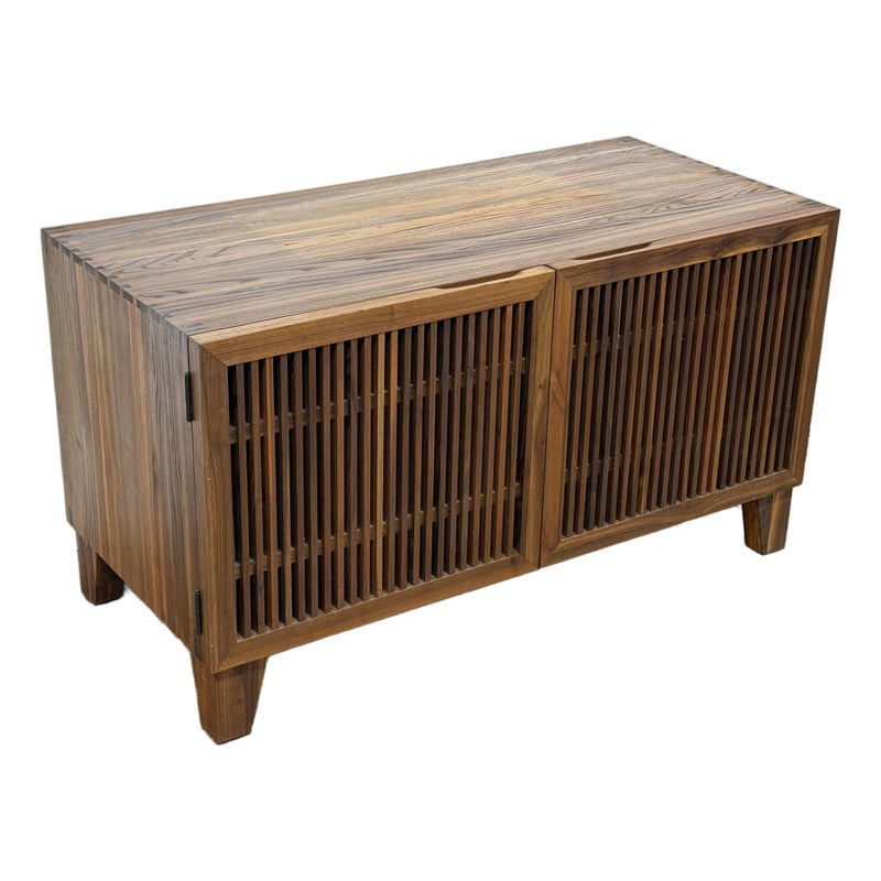 Crate & Barrel Marin Shiitake Media Cabinet. Original Price: $900