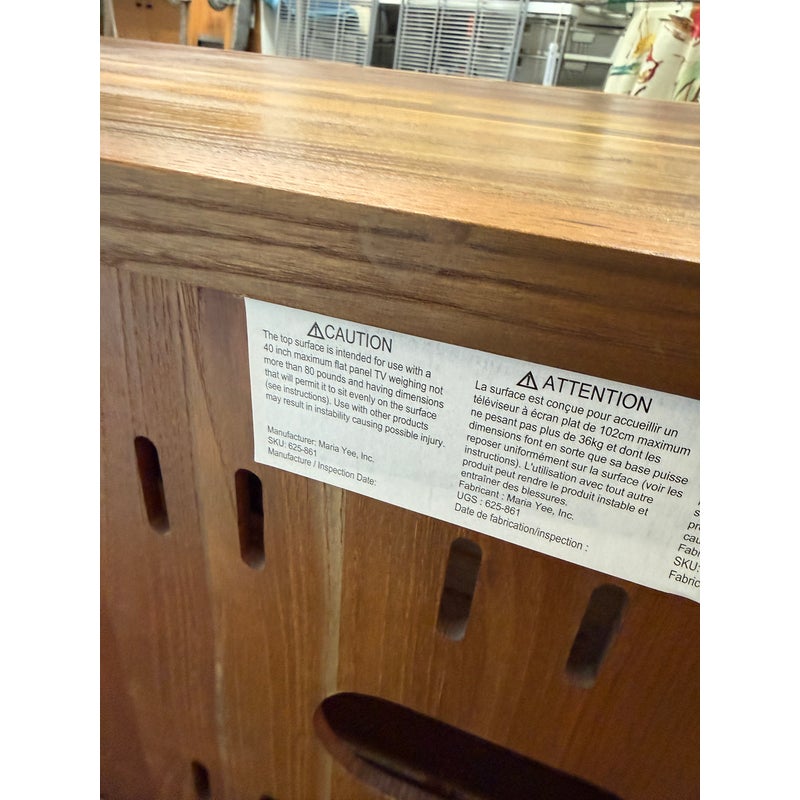Crate & Barrel Marin Shiitake Media Cabinet. Original Price: $900