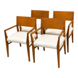 Mid Century Modern Dining Room Chairs, Set of Four