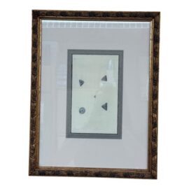 Coastal Composition Sketch of Seashells, Framed