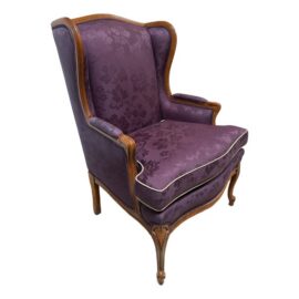 French Provincial Wing Back Chair
