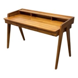 CB2 Drommen Acacia Wood Desk. Original Price: $750