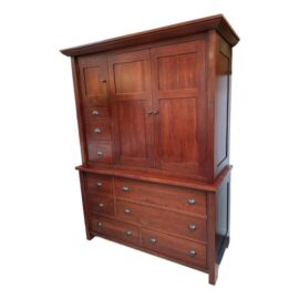 Stuart Davis Nauvoo Bedroom Collection Media Armoire, Cherry Wood. Original Price: $3,000