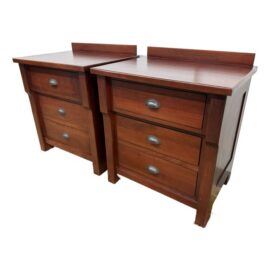 Stuart Davis Nauvoo Bedroom Collection Nightstands, Pair. Original Price: $2,400