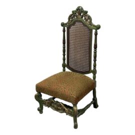 Victorian Wood Caned Side Chair