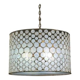 Oly Studio Serena Drum Chandelier. Original Price: $3,850