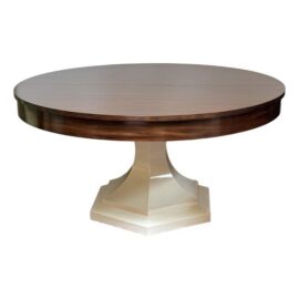Ruby Living Rigley Pedestal Extension Dining Table, 60 Inches. Original Price: $1,950