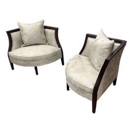 Mitchell Gold Miranda Corner Chairs, Pair. Estimated Price: $6,000