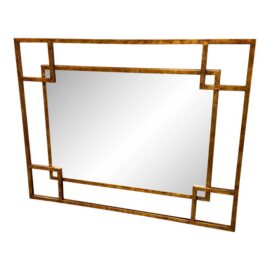Maison Jansen Style Geometric Wall Mirror, Vintage